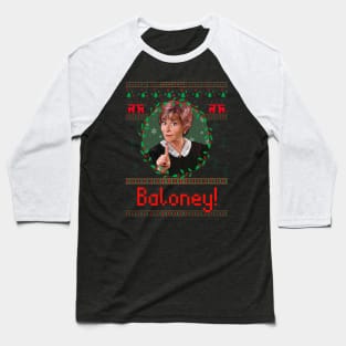 Judge Judy Ugly Christmas Sweater- Baloney Baseball T-Shirt